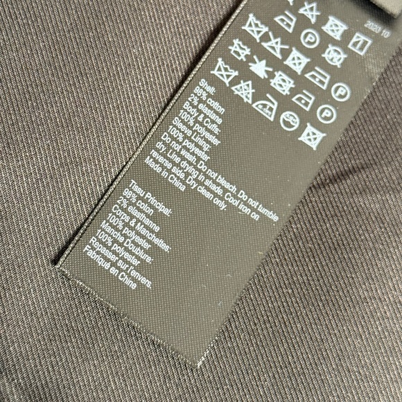 AllSaints Blazer Metallic Gold Single Button Faux Pocket Lined Jacket Size 4 - Picture 7 of 7